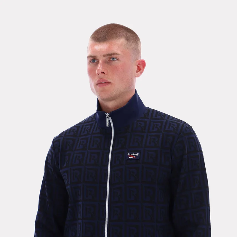 Reebok Vector Navy Reebok Monogram Men's Track Top - Vector Navy for Men | Best Price UAE