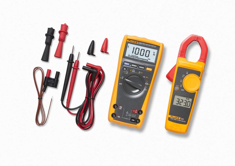 Fluke 179 Multimeter and 323 Clamp Meter True-RMS Combo IMSK Industrial Multimeter Service Kit - Image 1