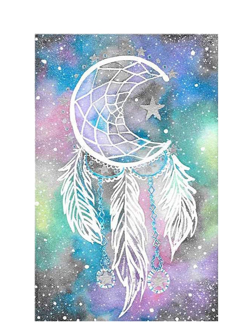 SYOSI 5D Full Drill Diamond Painting Kit, DIY Round Diamond Rhinestone Painting Kits Painting Cross Stitch Embroidery Pictures Arts Craft for Home Wall Decor Dream Catcher, 15.7x11.8 Inch, 2 pcs - Image 4