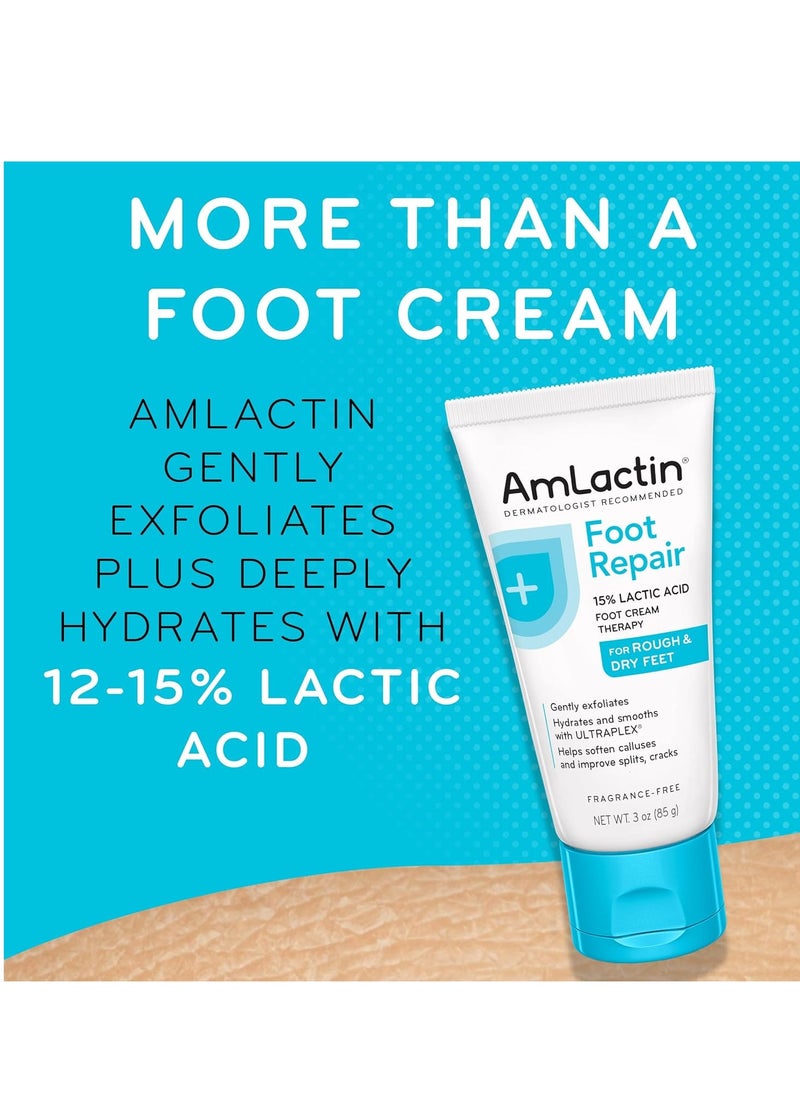 AmLactin - AmLactin Foot Cream Therapy, 3 Ounce (Pack of 2) - Image 1