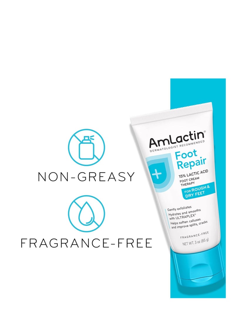 AmLactin - AmLactin Foot Cream Therapy, 3 Ounce (Pack of 2) - Image 1