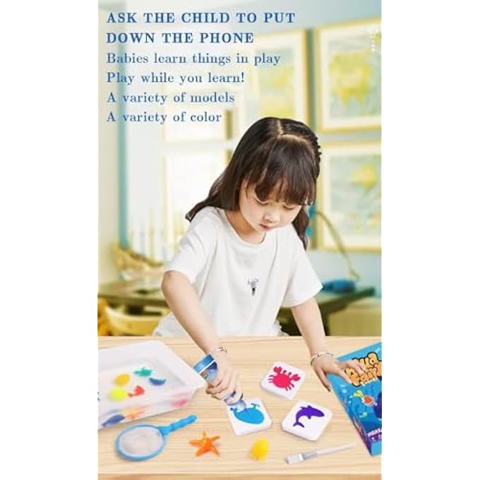 32PCS AQUA FAIRY SET- MAGIC WATER ELF, KID‘S TOYS, WATER SPIRIT BABY PUZZLE, MAGIC DIY GEL ART CRAFT HANDMADE TOY, WATER PAINTING KIT, CREATIVE ACTIVITIES FOR GIRLS AND BOYS AGE 3+ - Image 5