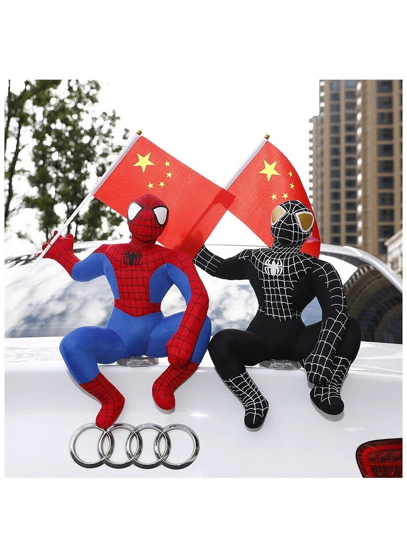 Cutie Cute Spider-Man 3D Car Roof Decoration Exterior Accessory Decorative Car Interior Car Exterior Decoration Doll 33cm  - Image 4