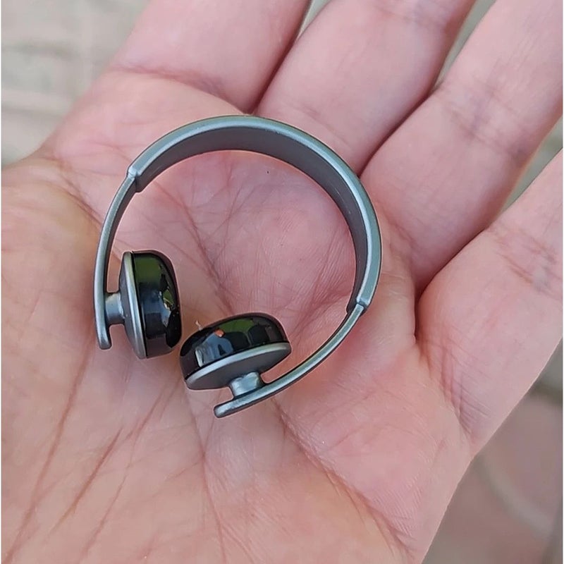 3pc Dollhouse Miniature Headphone Model Adjustable Headband Decor No Electricity Needed Photography Scene Props Micro Landscape Festival Halloween Christmas Craft Collectibles - Image 2