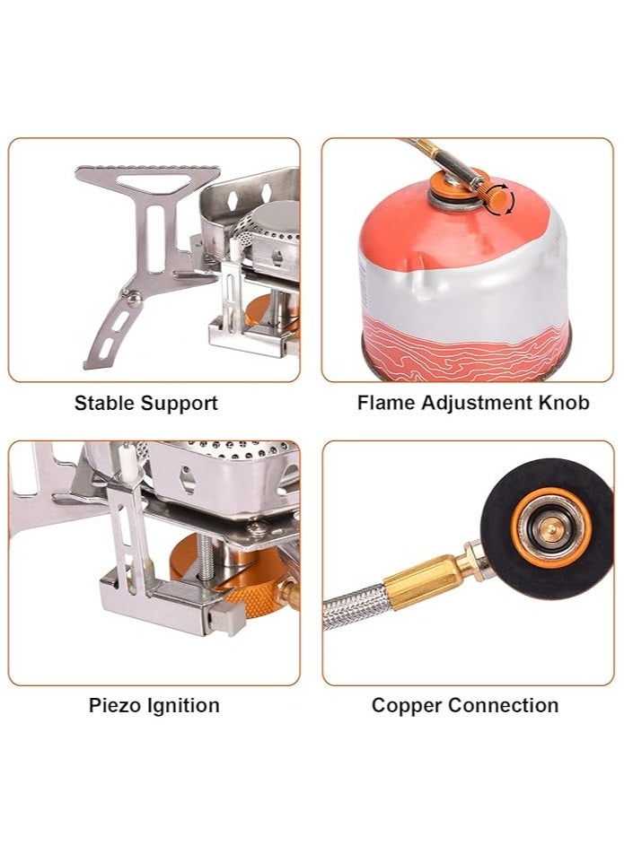 Generic Portable windproof camping gas stove for hiking, fishing and trekking  - Image 4