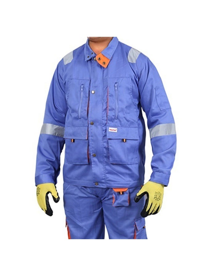 Vaultex TDB 190GSM Twill Pant & Shirt, Petrol Blue, 2XL - Image 2