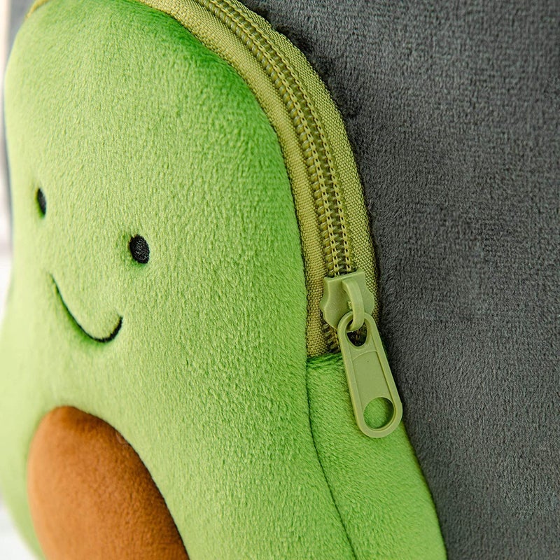 Frantic حقيبة ظهر لطيفة للأطفال في الحضانة مصنوعة من الفرو الناعم والقطيفة، حقيبة سفر صغيرة كرتونية للحيوانات للأطفال، مثالية للبنات والأولاد والأطفال الصغار، من 2-5 سنوات - Image 3