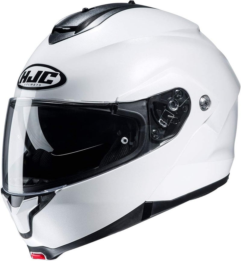 HJC C91 Men's Street Motorcycle Helmet - Semi-Flat Pearl White - Image 1