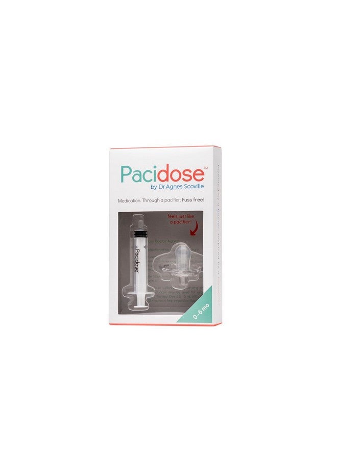 Pacidose Pacifier Liquid Medicine Dispenser with Oral Syringe | Newborn Baby | 0-6 Months - Image 2