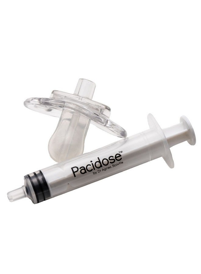 Pacidose Pacifier Liquid Medicine Dispenser with Oral Syringe | Newborn Baby | 0-6 Months - Image 1