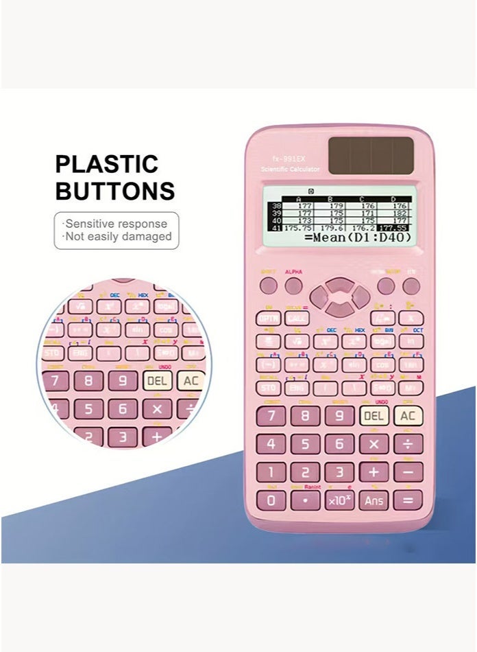 FX991EX Scientific Calculator, Function Calculator, 552 Functions for Solving Complex Equations - Image 2