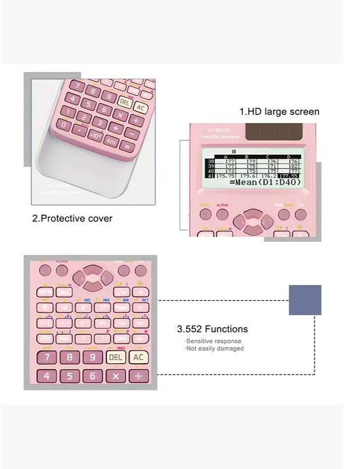 FX991EX Scientific Calculator, Function Calculator, 552 Functions for Solving Complex Equations - Image 5