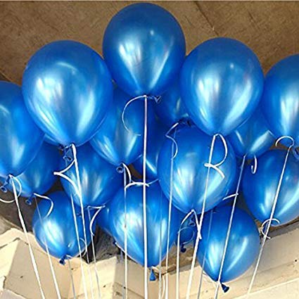 Balloonistics 10 Inch HD Metallic Shiny Balloons for Birthday Decoration, Decoration for Weddings, Engagement, Baby Shower, 1st Birthday, Anniversary, Birthday Party (Pack of 50) (Blue) - Image 4
