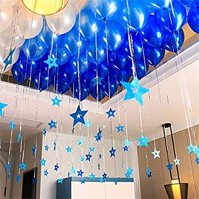 Balloonistics 10 Inch HD Metallic Shiny Balloons for Birthday Decoration, Decoration for Weddings, Engagement, Baby Shower, 1st Birthday, Anniversary, Birthday Party (Pack of 50) (Blue) - Image 5