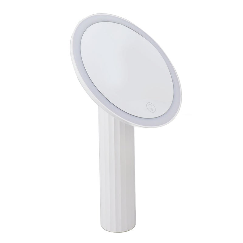 مرآت مكياج LED محمولة بخطاف مع إضاءة ملئية - مرآة مكياج مساحة كبيرة - أداة مكياج - Image 1
