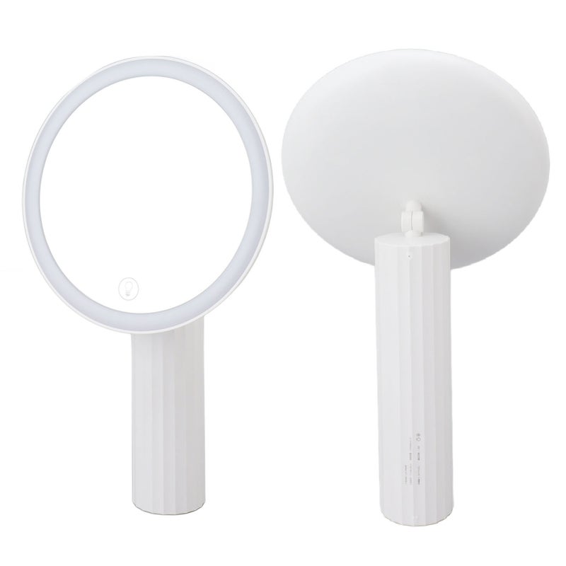 مرآت مكياج LED محمولة بخطاف مع إضاءة ملئية - مرآة مكياج مساحة كبيرة - أداة مكياج - Image 5