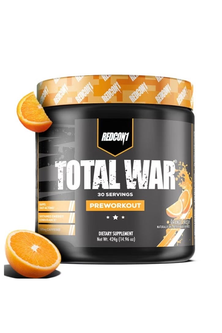 REDCON1 Total War Pre -Workout, Orange Crush Flavour, 30 Servings