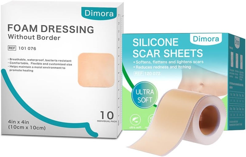 Dimora Silicone Foam Dressing Wound Dressing  Silicone Scar Sheets - Image 1