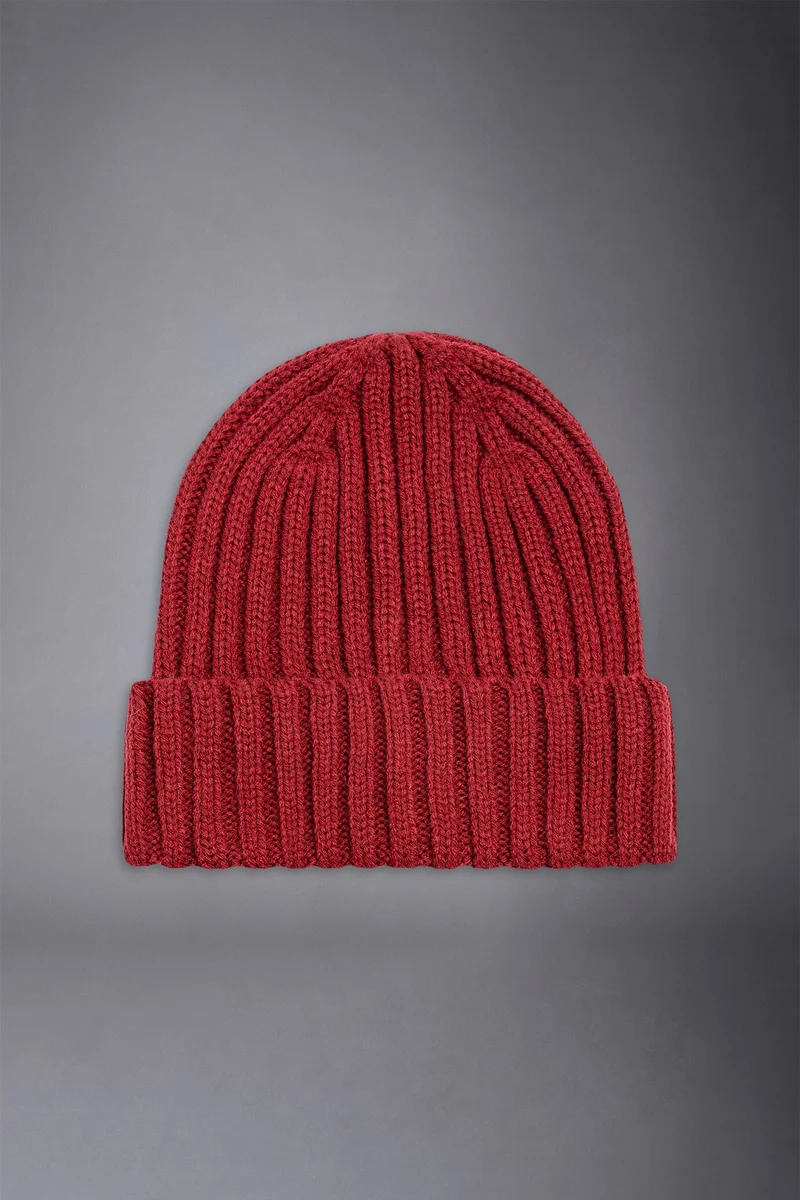 Men's ribbed cap - Red