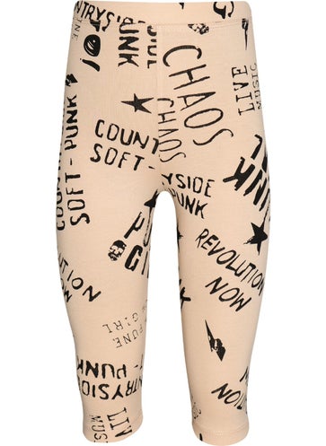 Lovetti Punk Girl Girl Patterned Below Knee Leggings Capri  - Image 1