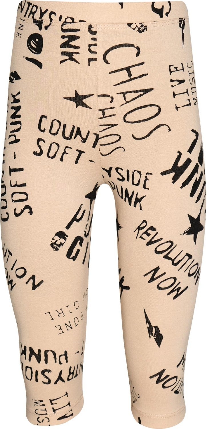 Lovetti Punk Girl Girl Patterned Below Knee Leggings Capri  - Image 1