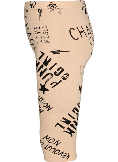 Lovetti Punk Girl Girl Patterned Below Knee Leggings Capri  - Image 3