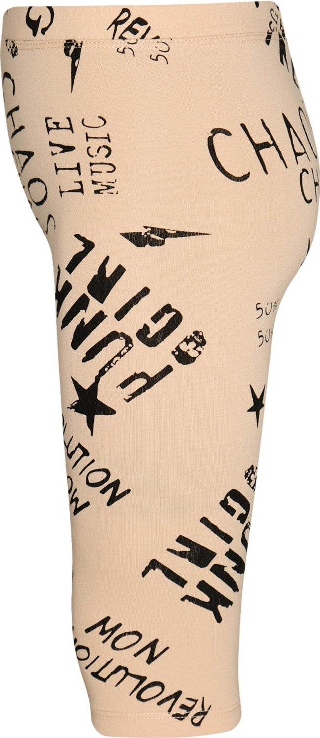 Lovetti Punk Girl Girl Patterned Below Knee Leggings Capri  - Image 3