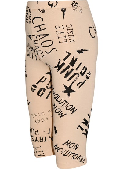 Lovetti Punk Girl Girl Patterned Below Knee Leggings Capri  - Image 2