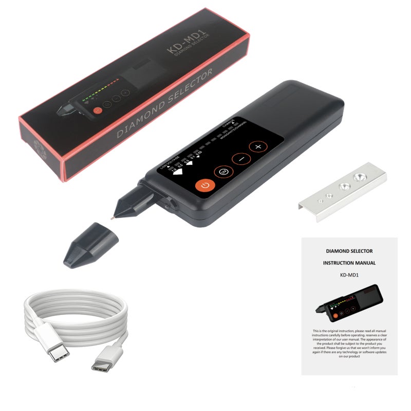Rechargeable Diamond Tester Pen with UV Light High Accuracy Electronic Jewelry Gem Selector for Novice and Expert Use - Image 1
