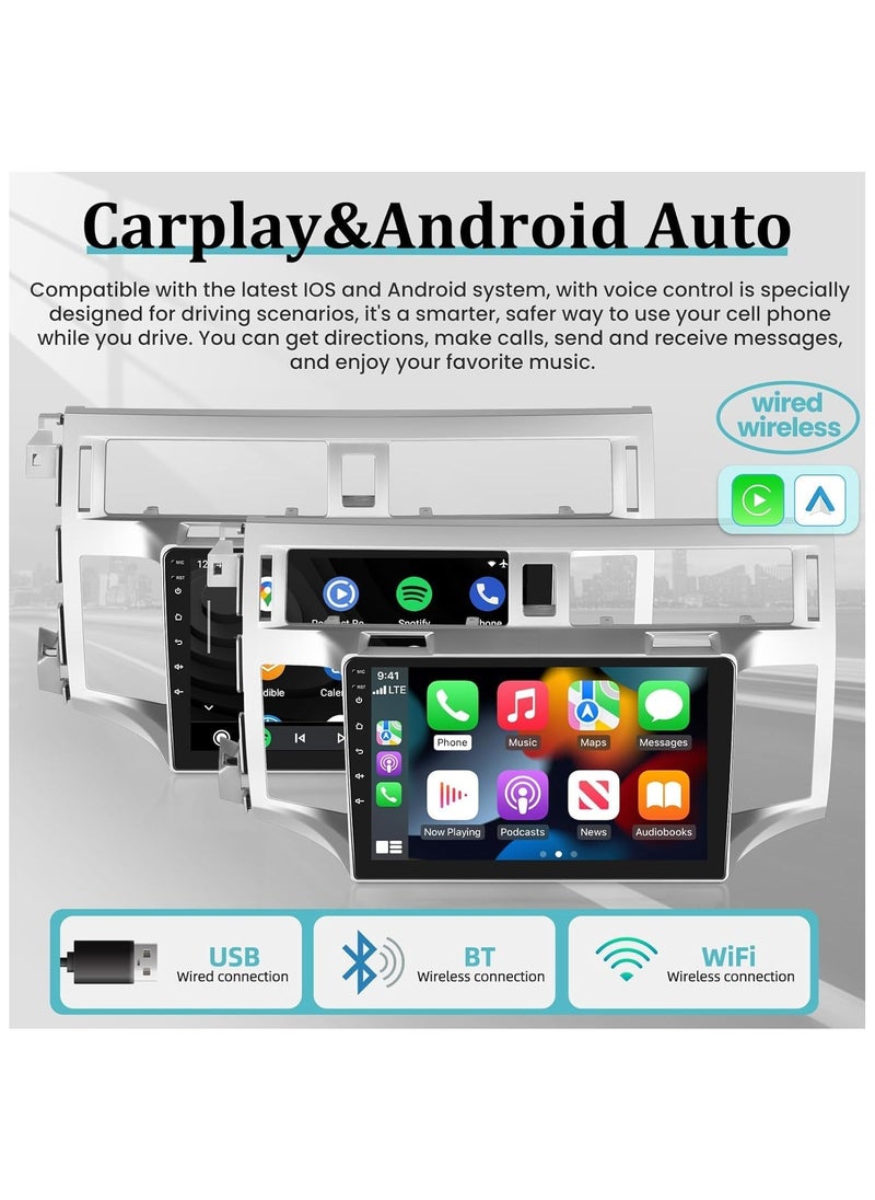 4+32G Android 13 Radio for Toyota Avalon 2006-2011 Wireless Apple Carplay and Android auto, 9 Inch Touch Screen