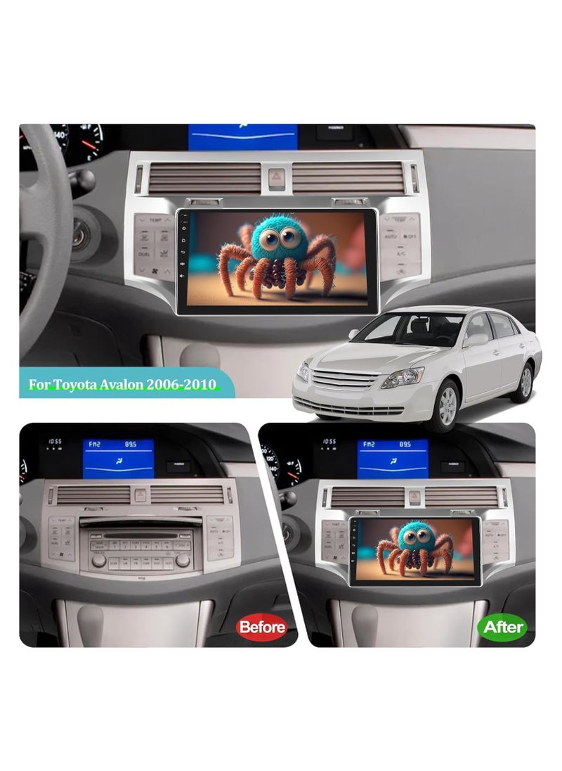 4+32G Android 13 Radio for Toyota Avalon 2006-2011 Wireless Apple Carplay and Android auto, 9 Inch Touch Screen