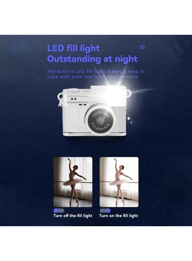 Mini Retro Digital Camera 2K 1440p – Portable Compact Camcorder with 30FPS Video, Wide Zoom, Switchable Creative Filters, Instant Photo Capture, Lightweight Beginner-Friendly Pocket Camera for Travel and Gifts - Image 4