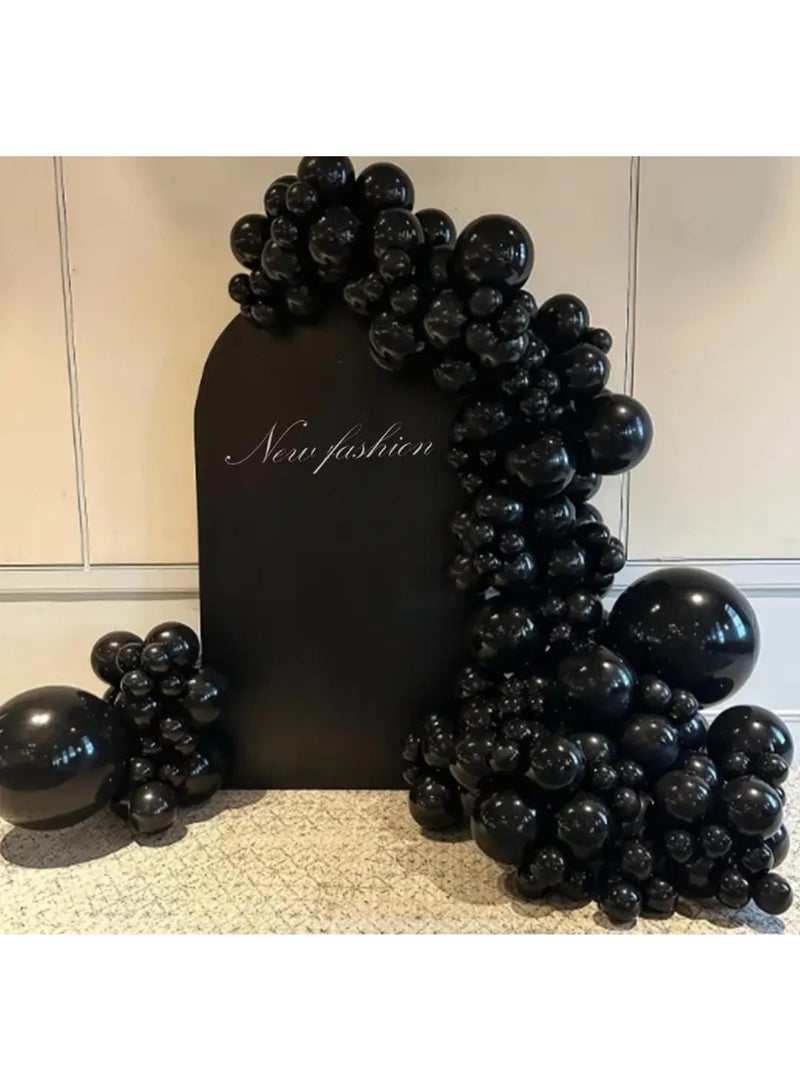 KRONFOL 100 Black Balloons,  Mysterious and Elegant Black, Suitable for Birthdays, New Year Decorations, Valentine'S Day Decorations, Halloween Decorations, Christmas Decorations - Image 3