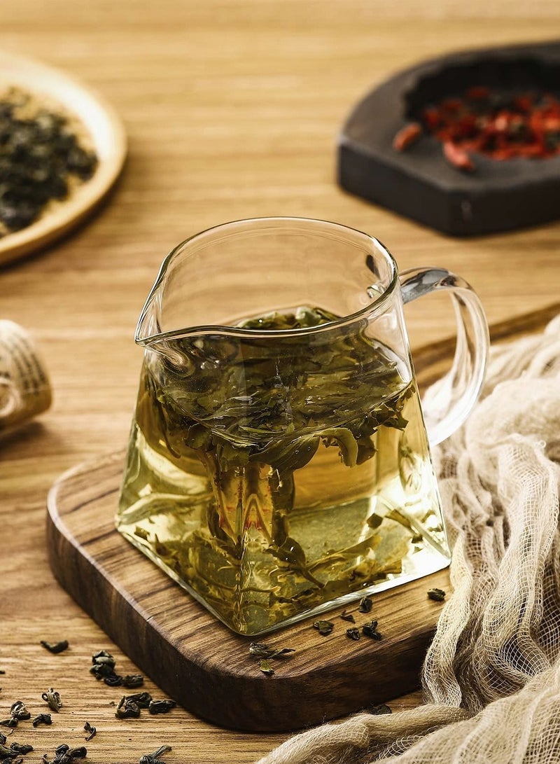 Excefore إبريق زجاجي صغير، إبريق كريمة زجاجي على شكل أنيق، إبريق شاي زجاجي، إبريق كريمة حليب القهوة، إبريق رغوة الحليب الإبداعي، كوب رغوة الحليب، إبريق كريمة، قطعتان  - Image 4