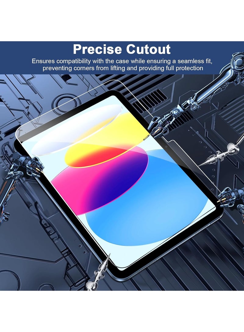يوارب كينج واقي شاشة زجاج مقسى لجهاز iPad 2022 الجيل العاشر 10.9 بوصة وiPad الجيل الحادي عشر 2025 حماية يومية للاستخدام اليومي والهدايا - Image 4