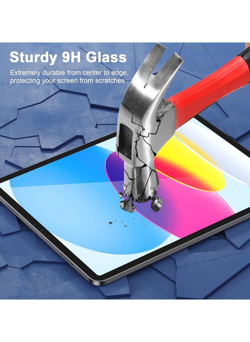 يوارب كينج واقي شاشة زجاج مقسى لجهاز iPad 2022 الجيل العاشر 10.9 بوصة وiPad الجيل الحادي عشر 2025 حماية يومية للاستخدام اليومي والهدايا - Image 2