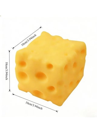 Extra Large Size Cheese Slow Rebound Shapeable Venting Ball Realistic Squeeze For Adult Stress Relief - view 5