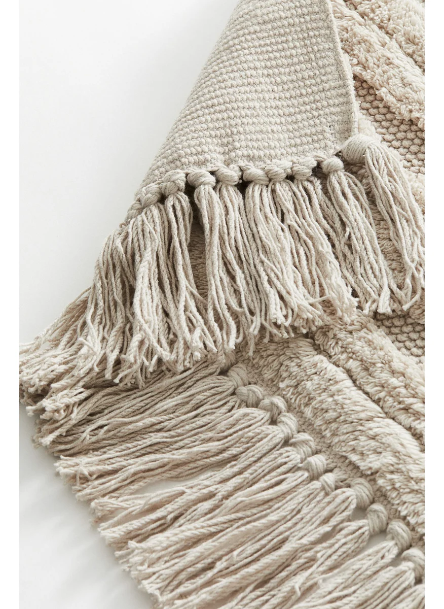 H&M Fringed Cotton Bath Mat