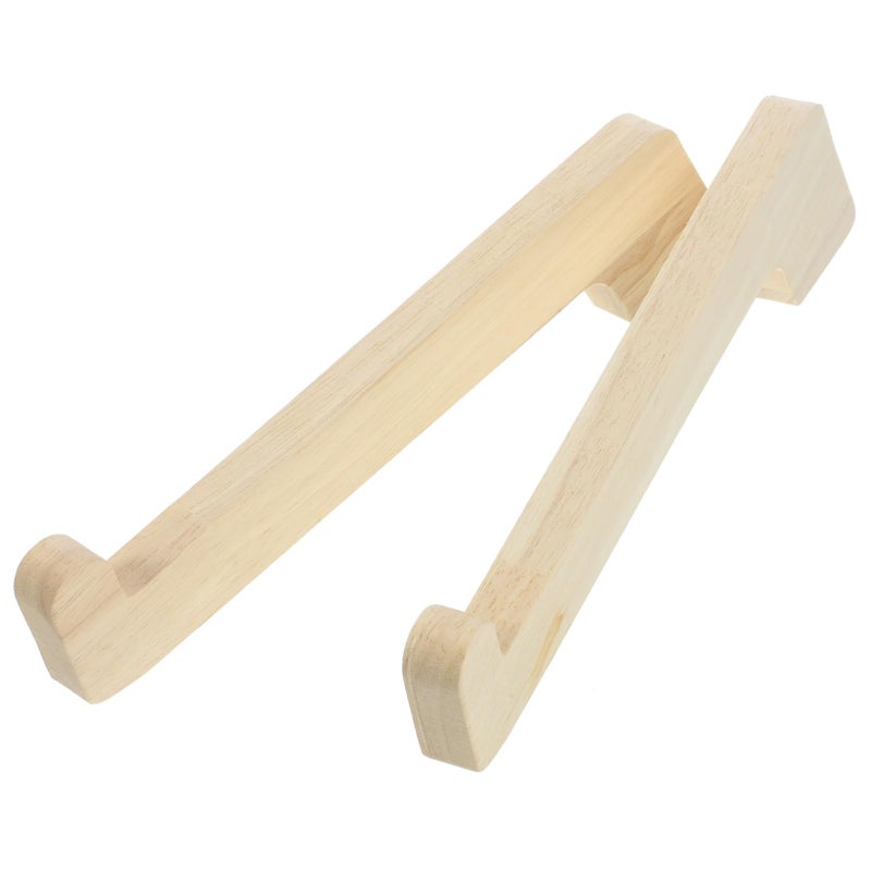 Adjustable Height Bamboo Laptop Stand Portable Computer Riser for Home Office Desk - Image 2