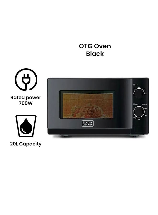 BLACK+DECKER Microwave Oven MZ2020P-B5 20 L 700 W MZ2020P Black - Image 3