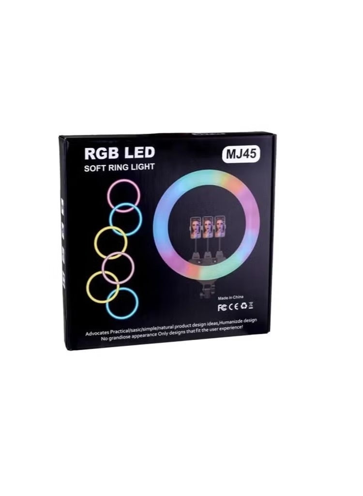 حامل وحامل SoftThree المحمول MJ45 RGB لسطح المكتب لصنع مقاطع فيديو مكياج على YouTube وInstagram - Image 1