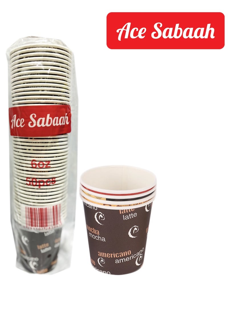 Ace Sabaah 6Oz Disposable Paper Cup 50Pcs X 20 Packs - Image 2