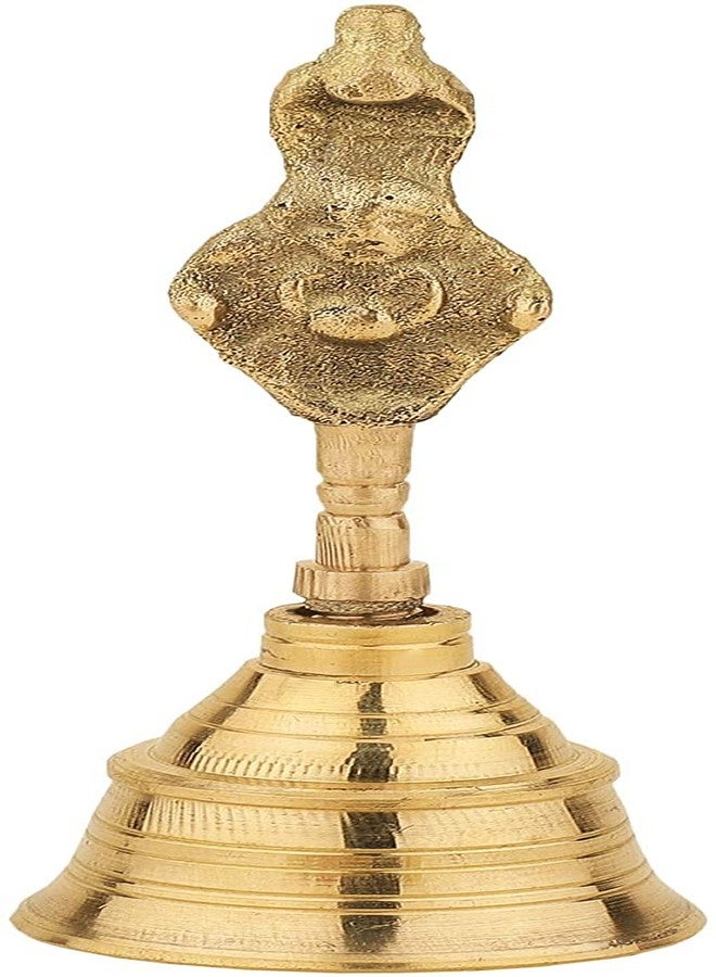 NOBILITY Brass Pooja thali 7 Inch with Kalash Kuber Diya and Other Accessories Ganesh Lakshmi Design Subh Labh Daily Puja Thali Set for Festival Home Office Mandir Diwali Gift Items - Image 4