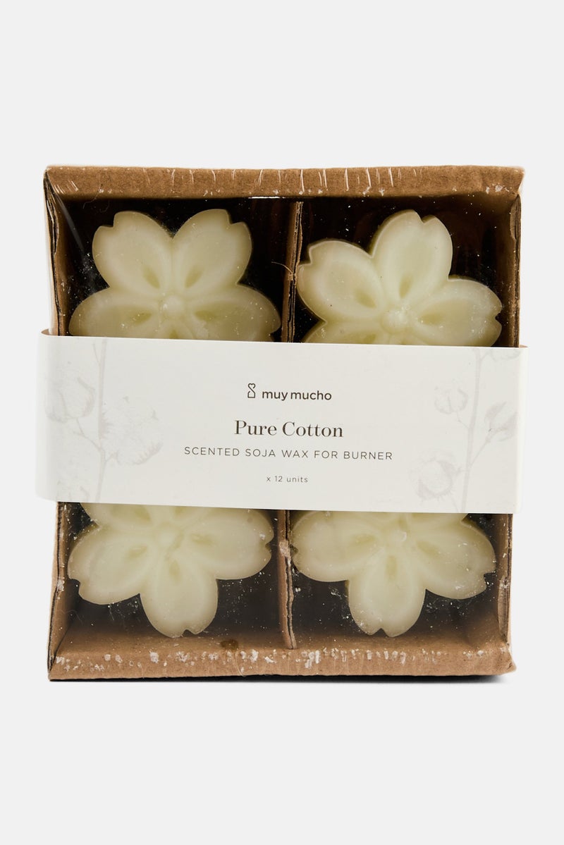 Muy Mucho 4 Piece Scented Wax Burner Candles, White  - Image 1
