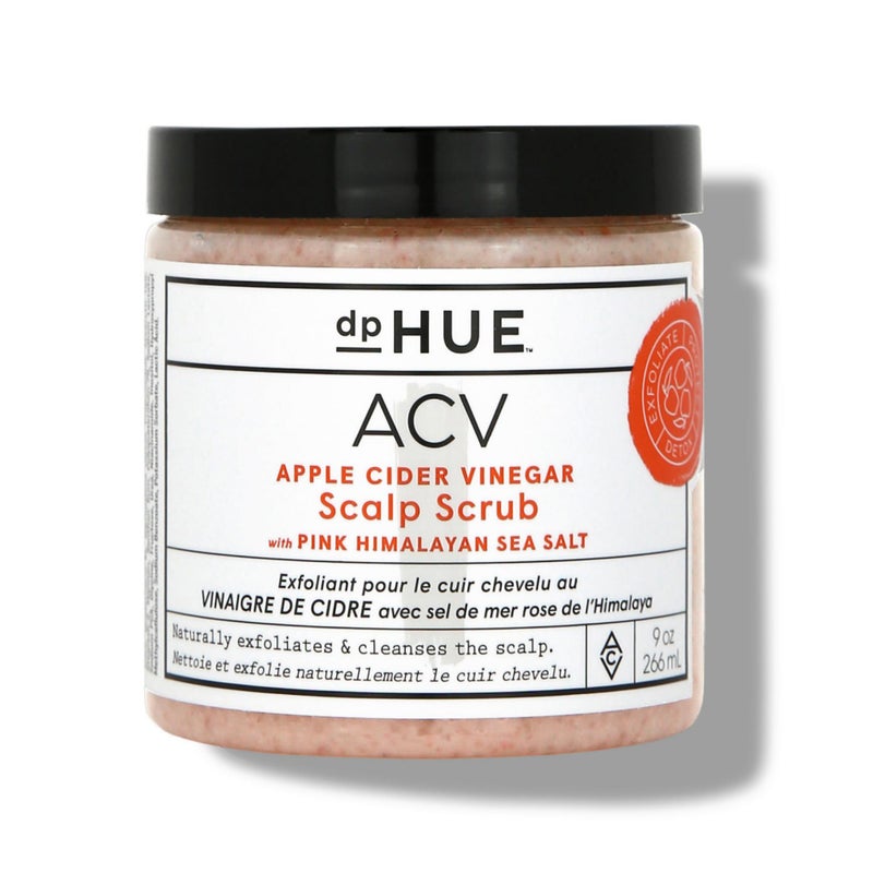 dpHUE Apple Cider Vinegar Scalp Scrub with Pink Himalayan Sea Salt, 9 oz - Natural Exfoliating Scrub & Dry Scalp Treatment - Aloe Vera & Avocado Oil - Gluten Free, Vegan - Image 1