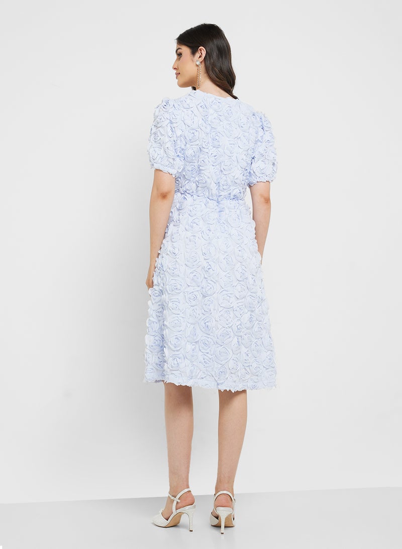 YAS Floral Textured Dress - Image 2
