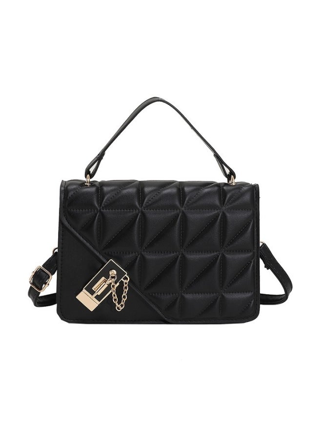 Women's Versatile Diamond Plaid Shoulder Bag, Ladies PU Leather Crossbody Bag Side Bag Carry Bag, Daily Commuting Satchel Bag Handbag Phone Bag Tote Bags Clutch Bag for Girls/College Students - Image 1