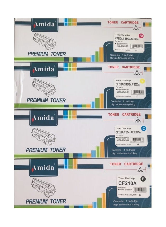 حبر بديل اميدا 131X متوافق مع طابعات اتش بي HP Pro 200 Color M251n, M251nw, HP Pro MFP M276n Printer