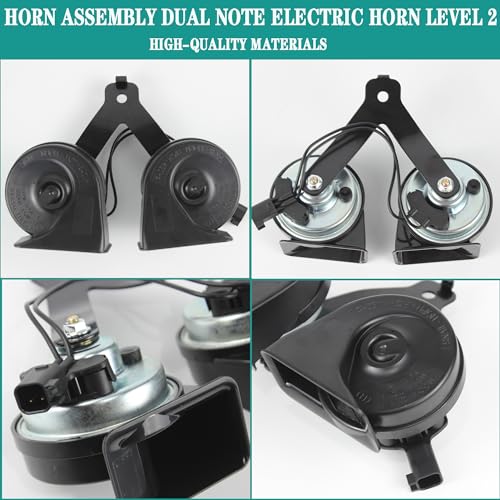 YzusGomumu Horn Assembly Dual Note Electric Horn Level 2 Compatible with 2015-2022 Ford F-150 2018-2022 Ford Expedition Replaces# ‎‎FL3Z-13832-C FL3Z-13832-B FL3Z-13832-A - Image 5