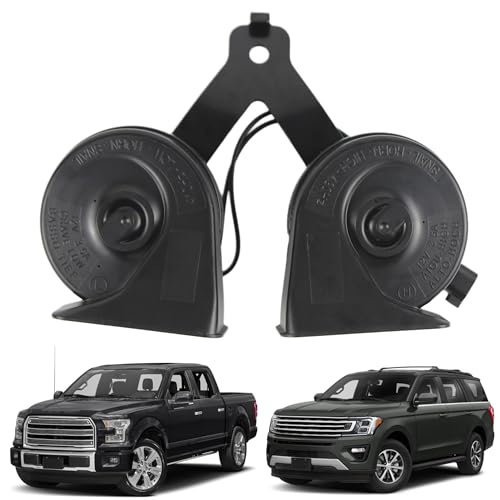 YzusGomumu Horn Assembly Dual Note Electric Horn Level 2 Compatible with 2015-2022 Ford F-150 2018-2022 Ford Expedition Replaces# ‎‎FL3Z-13832-C FL3Z-13832-B FL3Z-13832-A - Image 1